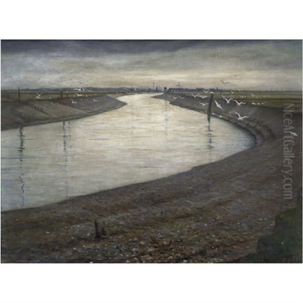 A River Winding Slowly Out To Sea - view 1