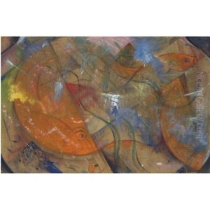 Poisson D'or - Goldfish by Christopher R. Wynne Nevinson