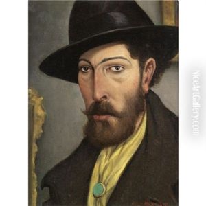 The Yellow Scarf (portrait Of Augustus John)