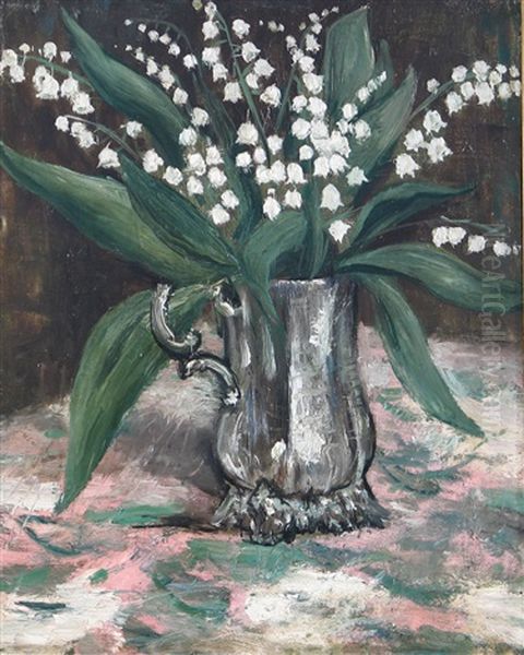 Still Life With Lillies Of The Valley In A Mug - view 1