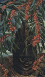 African Mask by Christopher R. Wynne Nevinson