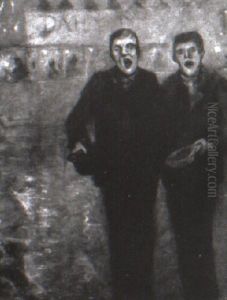 Buskers by Christopher R. Wynne Nevinson