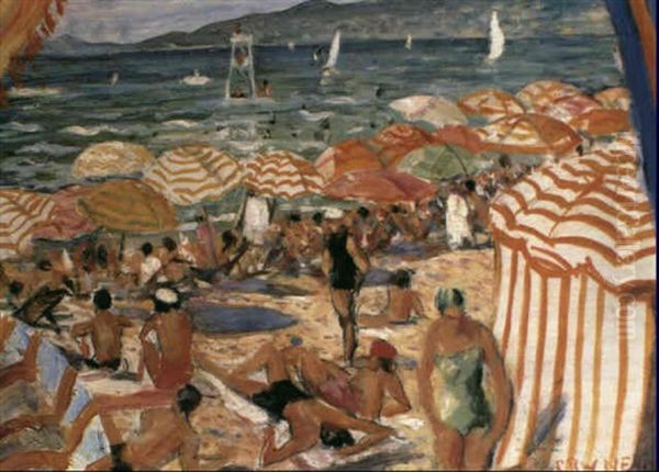 Sun-seekers On The Beach - view 1