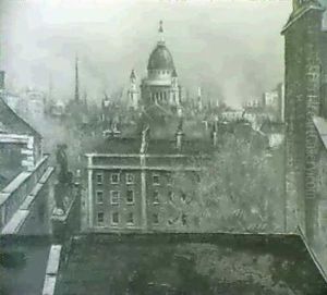 St. Paul's Cathedral From 3 Plowden Buildings, Middle Temple by Christopher R. Wynne Nevinson