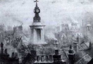 London In The Blitz by Christopher R. Wynne Nevinson
