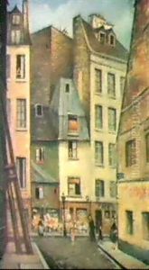 A French Street Scene by Christopher R. Wynne Nevinson