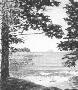 Sherman's Pond At Camden Harbor by George W.K. Newbold