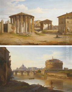 Le Chateau Saint Ange Et Le Temple De Vesta