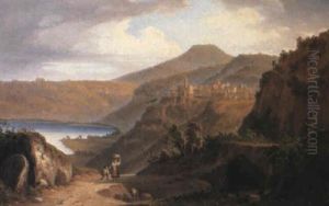 Genzano On Lake Nemi by John (Newbott) Newbolt