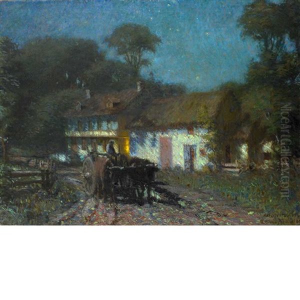 Driving The Ox-team At Midnight - view 1