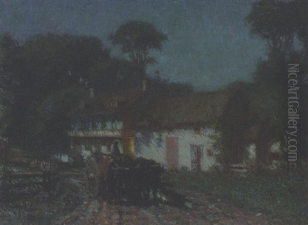 Driving The Ox-team At Midnight - view 1