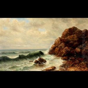 Crashing Surf On Rocks by Kate White Newhall