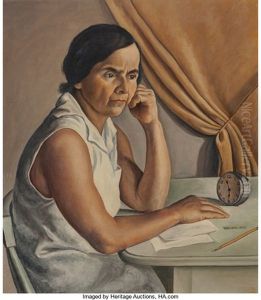 Woman At A Desk