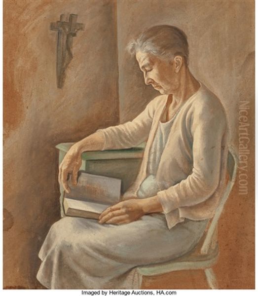 Woman Reading - view 1