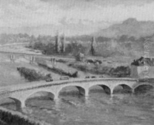 Bridge At Pau by Benjamin Tupper Newman