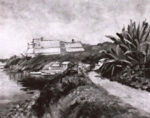 The Path To The Old Fort Of Port Crow by Benjamin Tupper Newman