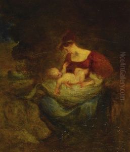 Mother And Child by Robert Loftin Newman