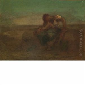 Woman And Child by Robert Loftin Newman