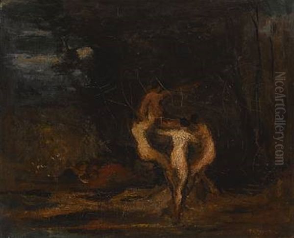 Three Nymphs And A Satyr - view 1