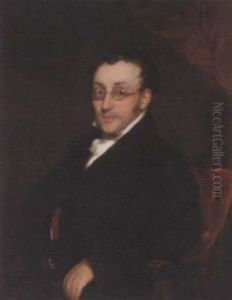 Portrait Of A Gentleman In A Black Coat And Stock