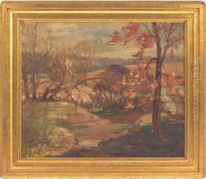 Autumn Landscape by Joseph Pierre Birren