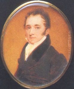 A Gentleman, In Brown Coat With Dark Brown Collar, White Shirt And Cravat