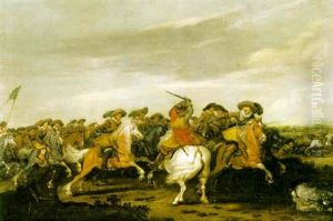 Bataljscen Fran 30-ariga Kriget by Pieter de Neyn