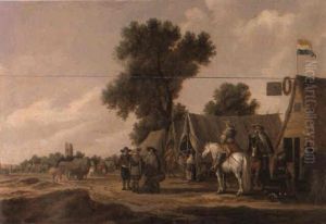 Rast Vor Der Schenke by Pieter de Neyn