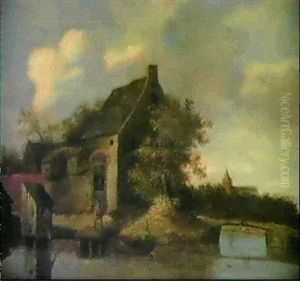 Flusslandschaft Mit Figuren by Pieter de Neyn