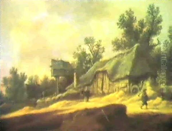 Landscape With Peasents By A Farmhouse - view 1