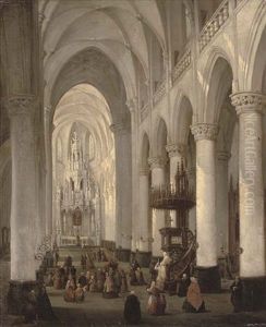 Prayers At The Church Of St. Michel, Gand