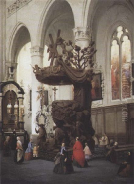 Notre-dame De La Chapelle A Bruxelles - view 1