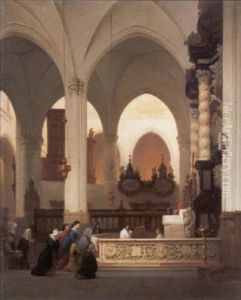 Kerkinterieur by Bernard Neyt