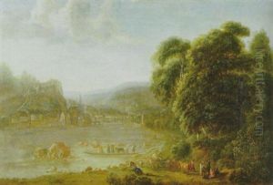 Ansicht Von Dinant An Der Maas
