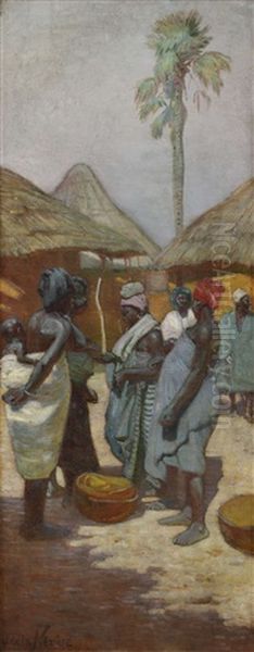 Femme Dans Un Village Africain - view 1