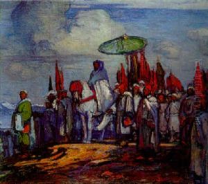 La Sortie Du Sultan Moulay Youssef, Maroc by Joseph De La Neziere