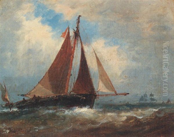 Fishing Trawlers At Sea - view 1