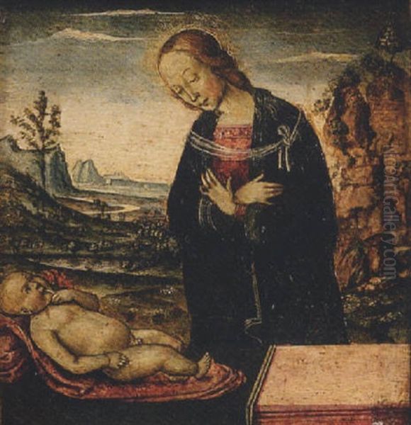 Madonna In Adorazione Del Bimbo - view 1