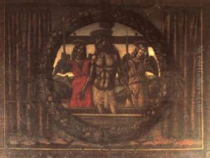Cristo In Piet. E Due Angeli by Niccolo Alunno da Foligno