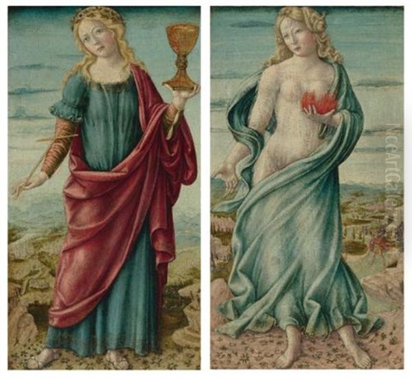 Faith; Charity (pair) - view 1