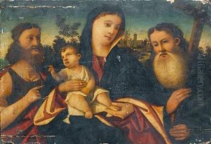 The Madonna And Child With Saints Peter And John The Baptist