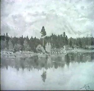 The Lake And Park At Berdo by Nicholas of Greece (Prince)