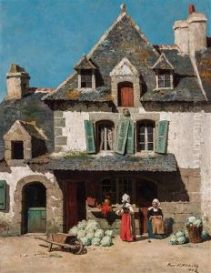 Vieille Maison A Pont-aven by Burr H. Nicholls