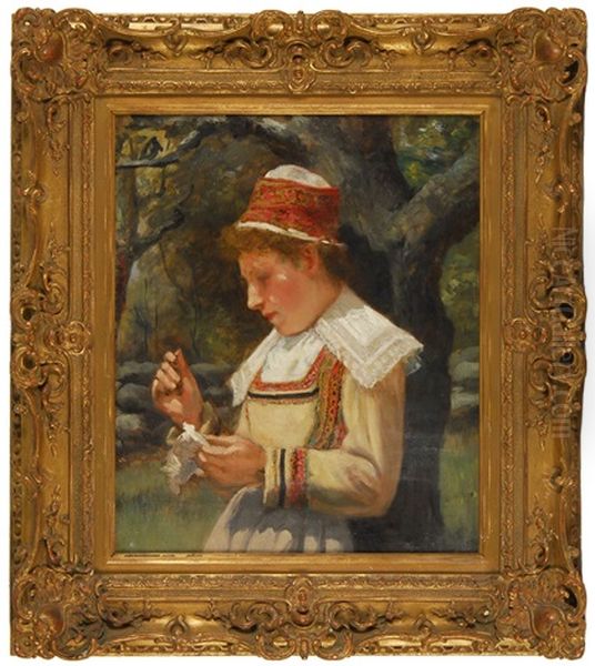 Portrait Of A Young Girl In A Hat - view 1