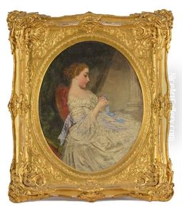 Jeune Femme Cousant