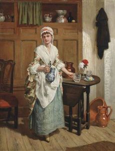 The Maid At The Inn by Charles Wynne Nicholls