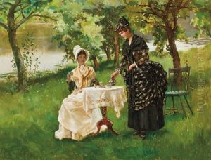 Summertime: Afternoon Tea by Rhoda Holmes Nicholls