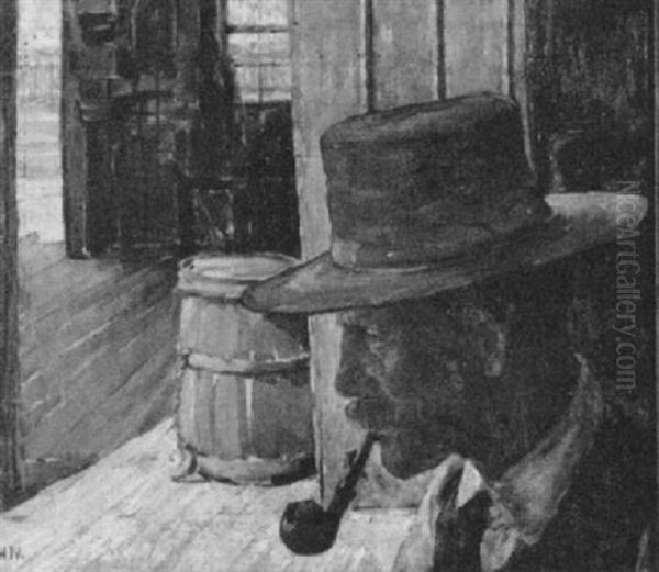 Man With Pipe - view 1