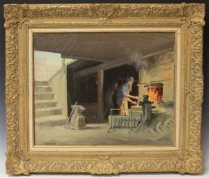 A Scene In New York by Harley De Witt Nichols