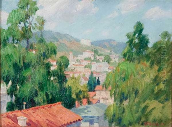 California Landscape With Rooftops - view 1
